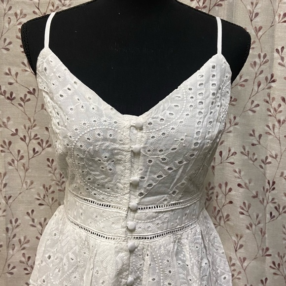 New York & Company - Eyelet Button-Front Midi Dress (NWT) - Picture 2 of 7